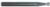 Magnate EM1109 End Mills, 2-Flute Solid Carbide - 1/8" Mill Diameter; 1/8" Shank Diameter; 1/4" Flute Height; 1-1/2" Overall Length
