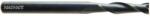 Magnate EM1110 End Mills, 2-Flute Solid Carbide - 1/8" Mill Diameter; 1/8" Shank Diameter; 1/2" Flute Height; 1-1/2" Overall Length; Single End Center Cutting, Regular Length, Right Hand, 30 degree Helix