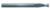 Magnate EM1117 End Mills, 2-Flute Solid Carbide - 5/32" Mill Diameter; 3/16" Shank Diameter; 5/16" Flute Height; 2" Overall Length; Single End Center Cutting, Stub Length, Right Hand, 30 degree Helix