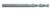 Magnate EM1119 End Mills, 2-Flute Solid Carbide - 3/16" Mill Diameter; 3/16" Shank Diameter; 3/8" Flute Height; 2" Overall Length; Single End Center Cutting, Stub Length, Right Hand, 30 degree Helix