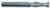 Magnate EM1126 End Mills, 2-Flute Solid Carbide - 1/4" Mill Diameter; 1/4" Shank Diameter; 3/4" Flute Height; 2-1/2" Overall Length; Single End Center Cutting, Regular Length, Right Hand, 30 degree Helix