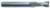 Magnate EM1127 End Mills, 2-Flute Solid Carbide - 1/4" Mill Diameter; 1/4" Shank Diameter; 1/2" Flute Height; 2" Overall Length; Single End Center Cutting, Stub Length, Right Hand, 30 degree Helix