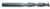 Magnate EM1157 End Mills, 2-Flute Solid Carbide - 1/2" Mill Diameter; 1/2" Shank Diameter; 3" Flute Height; 6" Overall Length; Long Length, Single End Center Cutting, Right Hand, 30 degree Helix