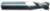 Magnate EM1158 End Mills, 2-Flute Solid Carbide - 1/2" Mill Diameter; 1/2" Shank Diameter; 1" Flute Height; 3" Overall Length; Single End Center Cutting, Regular Length, Right Hand, 30 degree Helix