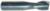 Magnate EM1169 End Mills, 2-Flute Solid Carbide - 3/4" Mill Diameter; 3/4" Shank Diameter; 1" Flute Height; 3" Overall Length; Single End Center Cutting, Stub Length, Right Hand, 30 degree Helix