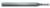 Magnate EM1202 End Mills, 4-Flute Solid Carbide - 1/16" Mill Diameter; 1/4" Flute Height; 1/8" Shank Diameter; 1-1/2" Overall Length; Single End Center Cutting, Regular Length, Right Hand, 30 degree Helix