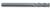 Magnate EM1212 End Mills, 4-Flute Solid Carbide - 9/64" Mill Diameter; 9/16" Flute Height; 3/16" Shank Diameter; 2" Overall Length; Single End Center Cutting, Regular Length, Right Hand, 30 degree Helix