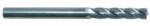 Magnate EM1215 End Mills, 4-Flute Solid Carbide - 3/16" Mill Diameter; 3/16" Shank Diameter; 1-1/8" Flute Height; 3" Overall Length; Single End Center Cutting, Long Length,Right Hand, 30 degree Helix