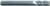 Magnate EM1220 End Mills, 4-Flute Solid Carbide - 13/64" Mill Diameter; 5/8" Flute Height; 1/4" Shank Diameter; 2-1/2" Overall Length; Single End Center Cutting, Regular Length, Right Hand, 30 degree Helix
