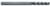 Magnate EM1223 End Mills, 4-Flute Solid Carbide - 1/4" Mill Diameter; 1/4" Shank Diameter; 1-1/2" Flute Height; 4" Overall Length; Single End Center Cutting, Long Length,Right Hand, 30 degree Helix