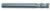 Magnate EM1224 End Mills, 4-Flute Solid Carbide - 15/64" Mill Diameter; 3/4" Flute Height; 1/4" Shank Diameter; 2-1/2" Overall Length; Single End Center Cutting, Regular Length, Right Hand, 30 degree Helix