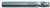 Magnate EM1233 End Mills, 4-Flute Solid Carbide - 5/16" Mill Diameter; 5/16" Shank Diameter; 1/2" Flute Height; 2" Overall Length; Single End Center Cutting, Stub Length,Right Hand, 30 degree Helix