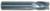 Magnate EM1235 End Mills, 4-Flute Solid Carbide - 3/8" Mill Diameter; 3/8" Shank Diameter; 5/8" Flute Height; 2" Overall Length; Single End Center Cutting, Stub Length,Right Hand, 30 degree Helix