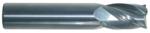 Magnate EM1235 End Mills, 4-Flute Solid Carbide - 3/8" Mill Diameter; 3/8" Shank Diameter; 5/8" Flute Height; 2" Overall Length; Single End Center Cutting, Stub Length,Right Hand, 30 degree Helix