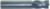 Magnate EM1240 End Mills, 4-Flute Solid Carbide - 23/64" Mill Diameter; 7/8" Flute Height; 3/8" Shank Diameter; 2-1/2" Overall Length; Single End Center Cutting, Regular Length, Right Hand, 30 degree Helix
