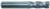 Magnate EM1242 End Mills, 4-Flute Solid Carbide - 3/8" Mill Diameter; 7/8" Flute Height; 3/8" Shank Diameter; 2-1/2" Overall Length; Single End Center Cutting, Regular Length, Right Hand, 30 degree Helix