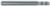 Magnate EM1278 End Mills, 4-Flute Solid Carbide - 3.5mm Mill Diameter; 4mm Shank Diameter; 12mm Flute Height; 50mm Overall Length; Single End Center Cutting, Metric, Right Hand, 30 degree Helix
