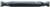 Magnate EM1308 End Mills, 2-Flute Solid Carbide - 3/32" Mill Diameter; 1/8" Shank Diameter; 1/4" Flute Height; 2" Overall Length; Double End Center Cutting, Right Hand, 30 degree Helix
