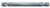 Magnate EM1419 End Mills, 4-Flute Solid Carbide - 3/16" Mill Diameter; 3/16" Shank Diameter; 3/8" Flute Height; 2" Overall Length; Double End Center Cutting, Right Hand, 30 degree Helix