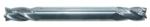 Magnate EM1427 End Mills, 4-Flute Solid Carbide - 1/4" Mill Diameter; 1/4" Shank Diameter; 1/2" Flute Height; 2-1/2" Overall Length; Double End Center Cutting, Right Hand, 30 degree Helix