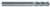 Magnate EM1502 End Mills, Ball Nose, 2-Flute Solid Carbide - 1/8" Mill Diameter; 1/8" Shank Diameter; 1/2" Flute Height; 1-1/2" Overall Length