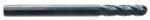 Magnate EM1503 End Mills, Ball Nose, 4-Flute Solid Carbide - 1/8" Mill Diameter; 1/8" Shank Diameter; 1/2" Flute Height; 1-1/2" Overall Length; Single End Center Cutting, Right Hand, 30 degree Helix