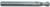 Magnate EM1504 End Mills, Ball Nose, 2-Flute Solid Carbide - 5/32" Mill Diameter; 3/16" Shank Diameter; 9/16" Flute Height; 2" Overall Length; Single End Center Cutting, Right Hand, 30 degree Helix