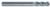 Magnate EM1507 End Mills, Ball Nose, 4-Flute Solid Carbide - 3/16" Mill Diameter; 3/16" Shank Diameter; 5/8" Flute Height; 2" Overall Length; Single End Center Cutting, Right Hand, 30 degree Helix