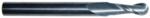 Magnate EM1508 End Mills, Ball Nose, 2-Flute Solid Carbide - 7/32" Mill Diameter; 1/4" Shank Diameter; 5/8" Flute Height; 2-1/2" Overall Length; Single End Center Cutting, Right Hand, 30 degree Helix