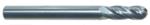 Magnate EM1514 End Mills, Ball Nose, 2-Flute Solid Carbide - 5/16" Mill Diameter; 5/16" Shank Diameter; 7/8" Flute Height; 2-1/2" Overall Length; Single End Center Cutting, Right Hand, 30 degree Helix