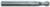 Magnate EM1515 End Mills, Ball Nose, 4-Flute Solid Carbide - 5/16" Mill Diameter; 5/16" Shank Diameter; 7/8" Flute Height; 2-1/2" Overall Length; Single End Center Cutting, Right Hand, 30 degree Helix