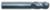 Magnate EM1517 End Mills, Ball Nose, 4-Flute Solid Carbide - 3/8" Mill Diameter; 3/8" Shank Diameter; 7/8" Flute Height; 2-1/2" Overall Length; Single End Center Cutting, Right Hand, 30 degree Helix