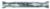 Magnate EM2402 End Mills, Cobalt M42, 2 Flute Double End Center Cutting - 1/8" Mill Diameter; 3/8" Shank Diameter; 3/8" Flute Height; 3-1/16" Overall Length; Right Hand, 30 degree Helix, Weldon Shank