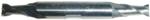 Magnate EM2412 End Mills, Cobalt M42, 2 Flute Double End Center Cutting - 9/32" Mill Diameter; 3/8" Shank Diameter; 9/16" Flute Height; 3-1/8" Overall Length; Right Hand, 30 degree Helix, Weldon Shank