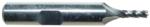 Magnate EM2702 End Mills, Cobalt M42, 4 Flute Single End Center Cutting - 1/8" Mill Diameter; 3/8" Shank Diameter; 3/8" Flute Height; 2-5/16" Overall Length