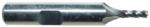 Magnate EM2702 End Mills, Cobalt M42, 4 Flute Single End Center Cutting - 1/8" Mill Diameter; 3/8" Shank Diameter; 3/8" Flute Height; 2-5/16" Overall Length; Right Hand, 30 degree Helix, Weldon Shank
