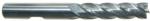 Magnate EM2711 End Mills, Cobalt M42, 4 Flute Single End Center Cutting - 3/8" Mill Diameter; 3/8" Shank Diameter; 1-1/2" Flute Height; 3-1/4" Overall Length; Right Hand, 30 degree Helix, Weldon Shank