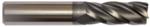 Magnate EMT6433 TiAlN Coated 4-Flute End Mill - 5/8" Cutting Diameter; 3-1/2" Cutting Length; 5/8" Shank Diameter; 6" Overall Length; General Purpose, Solid Carbide, Square End, 35-Degree Helix, Single End Center Cutting, Right-Handed