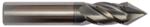 Magnate EMT8081 TiAlN Coated 60-Degree Chamfer End Mill - 1/2" Mill Diameter; 7/16" Flute Height; .433" Angle Height; 1/2" Shank Diameter; 2-1/2" Overall Length; 4-Flute Solid Carbide, 35-Degree Helix, Single End Center Cutting, Right-Handed