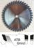 Magnate GP52 General Purpose Saw Blade for Portable Machines - 7-1/4" Diameter; 24 Tooth; 5/8" Bore; .102" Kerf; .072" Plate; 12 degree hook; Carbide Tipped, ATB Grind, 12 Degree Hook