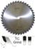 Magnate GR124 Glue Line Rip Saw Blade - 12" Diameter; 36 Tooth; 3-1/8" Bore; .150" Kerf; .110" Plate; Compatible with â€œMereen Johnsonâ€ machine, keyway 1/4" x 1/4" round style + 2 keyways 1/2" x 1/4"; Carbide Tipped, 20 DegreeHook, TC Grind