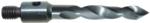 Magnate H316 V-Point 7/16"-14 Threaded Shank HSS Drill Bit - 3/16" Cutting Diameter