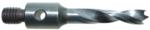 Magnate H62033 Brad Point 7/16"-14 Threaded Shank HSS Drill Bit - 3/8" Cutting Diameter