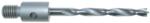 Magnate H62042 Brad Point 7/16"-14 Shank Drill Bit - 1/4" Cutting Diameter; 3" Cutting Length, 4-1/2" Overall Length, Right Rotation, High Speed Steel (HSS) Dowel