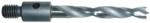 Magnate H62046 Brad Point 7/16"-14 Shank Drill Bit - 3/8" Cutting Diameter; 3" Cutting Length, 4-1/2" Overall Length, Right Rotation, High Speed Steel (HSS) Dowel