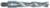 Magnate H62049 Brad Point 7/16"-14 Shank Drill Bit - 29/64" Cutting Diameter; 3" Cutting Length, 4-1/2" Overall Length, Right Rotation, High Speed Steel (HSS) Dowel