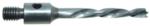 Magnate H62059 Brad Point 7/16"-14 Threaded Shank HSS Drill Bit - 5/16" Cutting Diameter