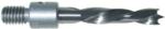 Magnate H62060 Brad Point 7/16"-14 Threaded Shank HSS Drill Bit - 11/32" Cutting Diameter