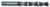 Magnate H62180 Brad Point M2 Drill Bit, 4" Cutting Length x 1/2" Shank Diameter - 17/32" Cutting Diameter; 6" Overall Length, Right Rotation