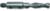 Magnate H62257 Adjustable 7/16"-14 Threaded Shank Countersink, High Speed Steel - 3/8" Outside Diameter; 3/16" Inside Diameter